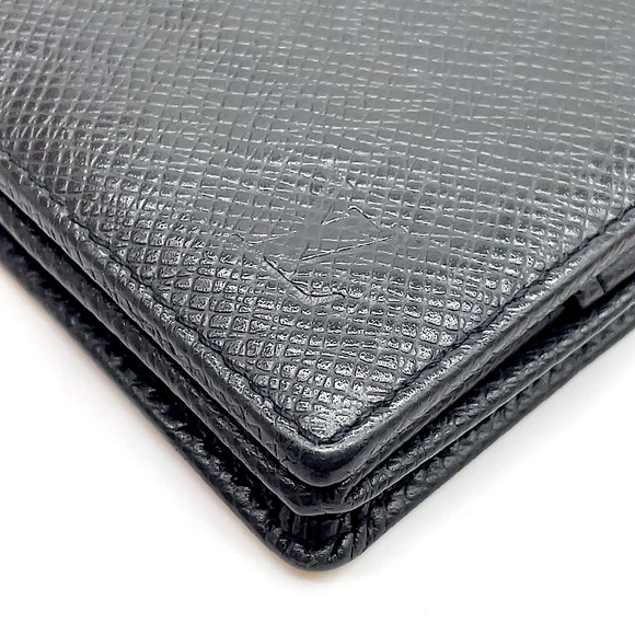 AUTH LOUIS VUITTON Black Taiga Porte Monnaie Boite  COMES WITH: Dust Bag, Box - Picture 13 of 16